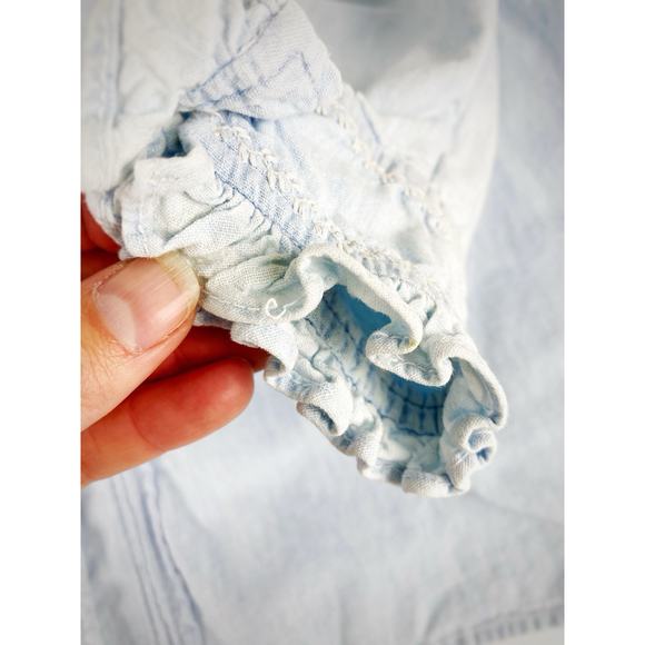 90s Womens Ralph Lauren Polo Country Denim Pleaded Button Up Shirt Western SZ 10 - Picture 9 of 14